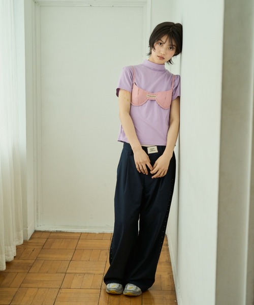 common gull products.(コモンガルプロダクツ)の「芽吹時のスラックス(スラックス・レディース・ネイビー/チャコール/グレー系・SMALL/MEDIUM/LARGE)」の9枚目の写真