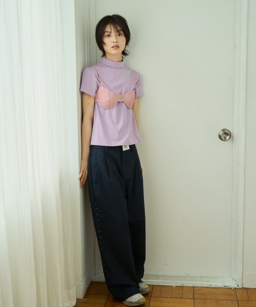 common gull products.(コモンガルプロダクツ)の「芽吹時のスラックス(スラックス・レディース・ネイビー/チャコール/グレー系・SMALL/MEDIUM/LARGE)」の5枚目の写真