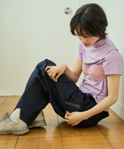 common gull products.(コモンガルプロダクツ)の「芽吹時のスラックス(スラックス・レディース・ネイビー/チャコール/グレー系・SMALL/MEDIUM/LARGE)」の20枚目の写真