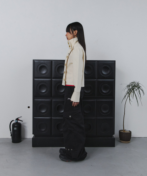 TANSANMAGNESIUM(タンサン マグネシウム)の「ビッグボタンハイネックジャケット(アイボリー)(その他アウター・レディース・その他・O/S)」の7枚目の写真