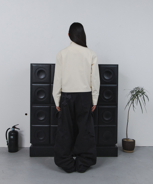 TANSANMAGNESIUM(タンサン マグネシウム)の「ビッグボタンハイネックジャケット(アイボリー)(その他アウター・レディース・その他・O/S)」の8枚目の写真