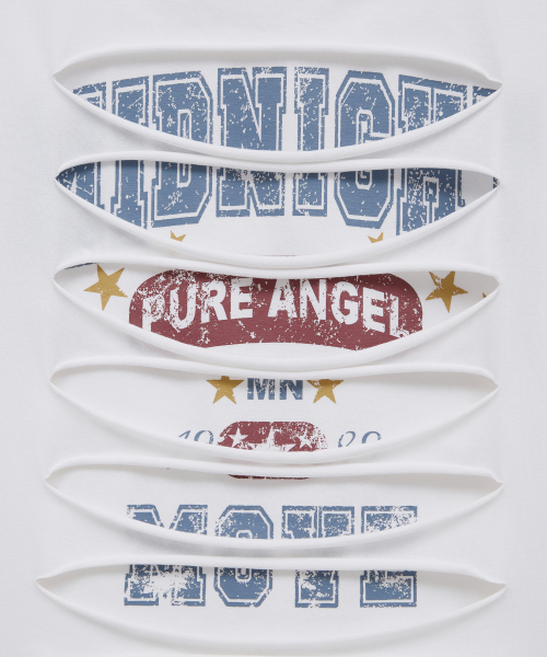 Midnight Move（ミッドナイトムーブ）の「3 damage t (white)（Tシャツ/カットソー・レディース・その他・FREE）」の3枚目の写真