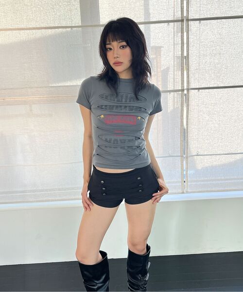 Midnight Move（ミッドナイトムーブ）の「3 damage t (white)（Tシャツ/カットソー・レディース・その他・FREE）」の5枚目の写真