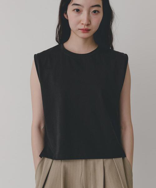 SENSE OF PLACE by URBAN RESEARCH(センスオブプレイスバイアーバンリサーチ)の「『汗ジミ防止』SKINProofノースリーブロールTシャツ(タンクトップ・レディース・レッド/グレー/ブラック/オフホワイト・ONE)」の14枚目の写真