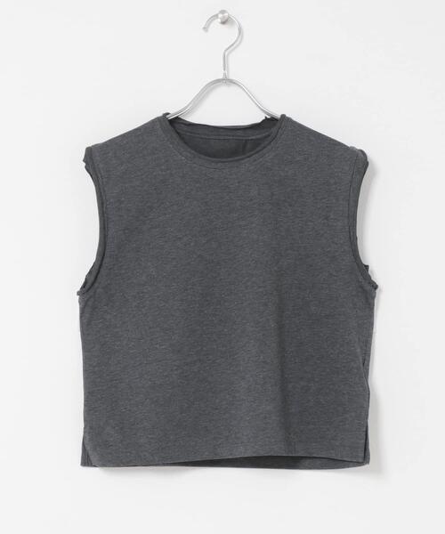 SENSE OF PLACE by URBAN RESEARCH(センスオブプレイスバイアーバンリサーチ)の「『汗ジミ防止』SKINProofノースリーブロールTシャツ(タンクトップ・レディース・レッド/グレー/ブラック/オフホワイト・ONE)」の9枚目の写真