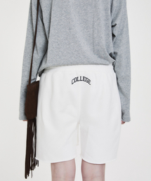 NOHANT（ノアン）の「COLLEGE LOGO SWEAT SHORTS WHITE（その他パンツ）」