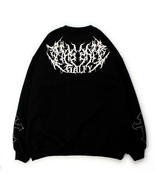 GALFY(ガルフィー)の「【GALFY】鋲中毒スウェット / 【ガルフィー】スタッズ付きスウェット(スウェット・メンズ・チャコール/ブラック/ライトグレー・L/XL)」の12枚目の写真