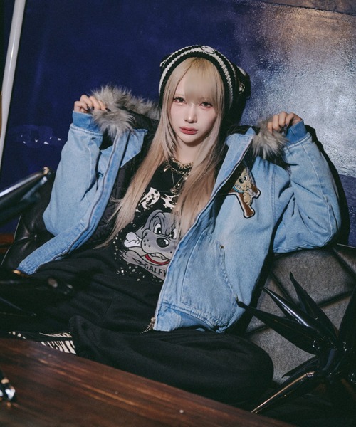 GALFY(ガルフィー)の「【GALFY】鋲中毒スウェット / 【ガルフィー】スタッズ付きスウェット(スウェット・メンズ・チャコール/ブラック/ライトグレー・L/XL)」の10枚目の写真