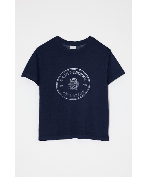 MOUSSY(マウジー)の「YACHT CLUB OPAL Tシャツ(Tシャツ/カットソー・レディース・ライトブルー/ホワイト/ネイビー・FREE)」の1枚目の写真