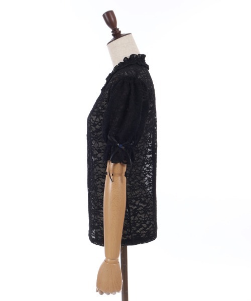 axes femme POETIQUE(アクシーズファムポエティック)の「総レースパフ袖PO(Tシャツ/カットソー・レディース・ブラック/ピンク/ホワイト・MEDIUM)」の16枚目の写真