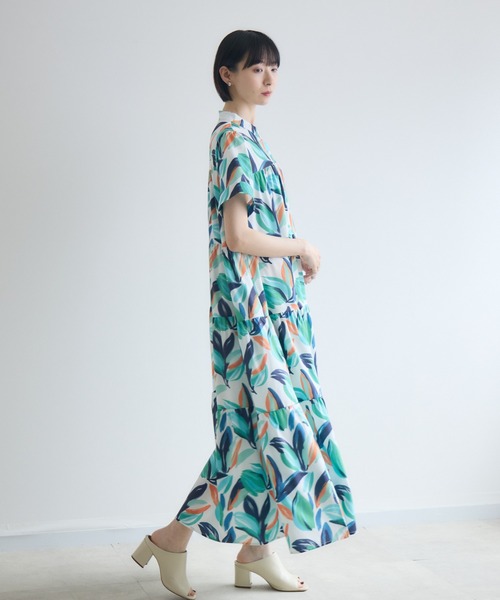 Paradise Picnic（パラダイスピクニック）の「半袖ティアードプリントワンピース（ワンピース・レディース・その他3/その他4/その他2/その他1・FREE）」の8枚目の写真