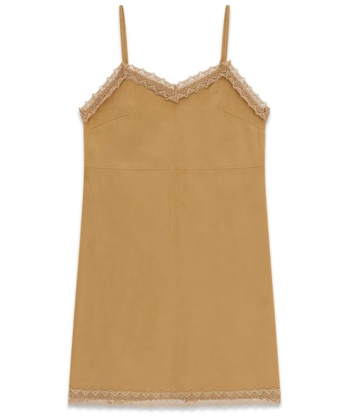 Guess(ゲス)の「FLAMINIA Faux Suede Mini Dress ワンピース ドレス ミニ丈(ワンピース・レディース・キャメル・LARGE/MEDIUM/SMALL/X-SMALL)」の5枚目の写真