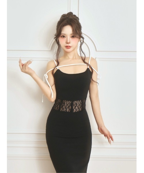 Darich（ダーリッチ）の「コルセットレースタイトロングワンピース（ワンピース・レディース・ブラック/グレー/ピンクベージュ・FREE/FS）」の8枚目の写真
