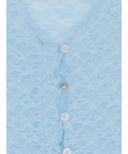ELCHELE（エルチェレ）の「LACE SKIPPER TOP（シャツ/ブラウス・レディース・サックスブルー/クリーム/ブラック・FREE）」の19枚目の写真