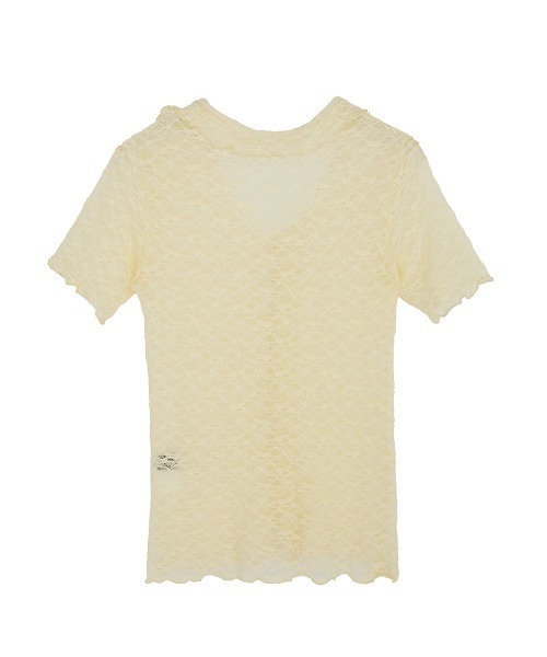 ELCHELE（エルチェレ）の「LACE SKIPPER TOP（シャツ/ブラウス・レディース・サックスブルー/クリーム/ブラック・FREE）」の16枚目の写真