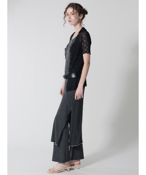 ELCHELE（エルチェレ）の「LACE SKIPPER TOP（シャツ/ブラウス・レディース・サックスブルー/クリーム/ブラック・FREE）」の13枚目の写真