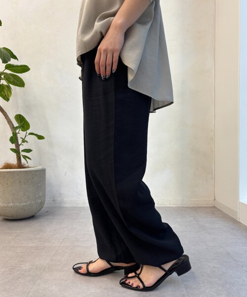 Jena espace merveilleux（ジェナ　エスパスメルヴェイユ）の「リネンライクパラシュートパンツ（その他パンツ・レディース・ブラック/ネイビー・FREE）」の5枚目の写真