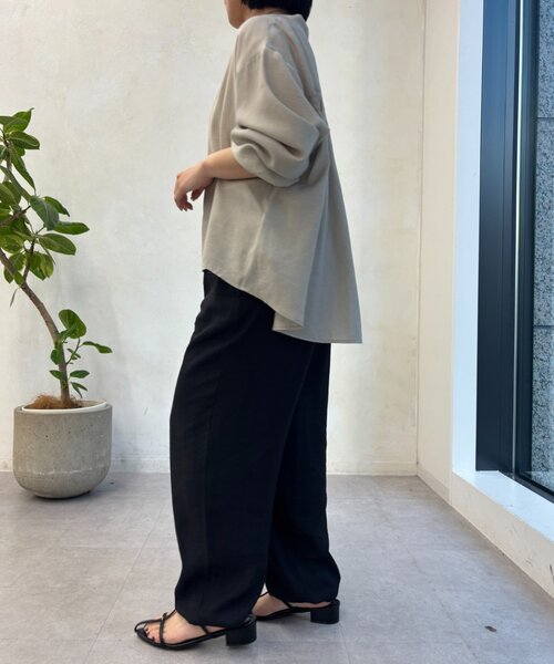 Jena espace merveilleux（ジェナ　エスパスメルヴェイユ）の「リネンライクパラシュートパンツ（その他パンツ・レディース・ブラック/ネイビー・FREE）」の8枚目の写真