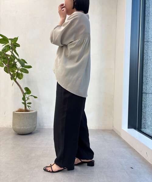 Jena espace merveilleux（ジェナ　エスパスメルヴェイユ）の「リネンライクパラシュートパンツ（その他パンツ・レディース・ブラック/ネイビー・FREE）」の9枚目の写真