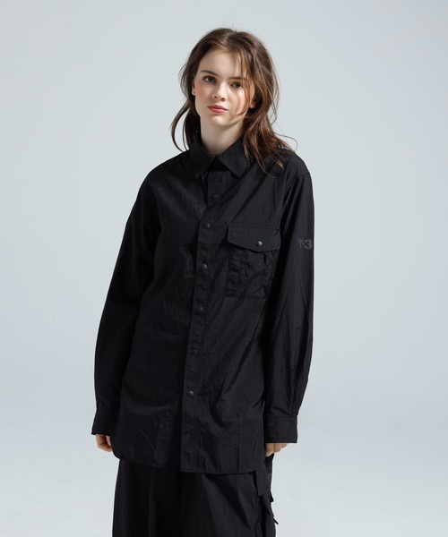 Y-3(ワイスリー)の「Y-3 GRADIENT 3 STRIPES NYLON OVERSHIRT(シャツ/ブラウス・メンズ・ブラック・XX-SMALL/X-LARGE/LARGE/MEDIUM/SMALL/X-SMALL)」の4枚目の写真