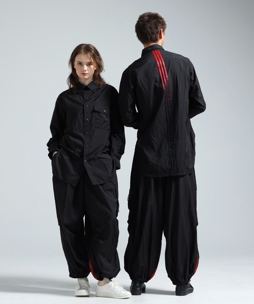 Y-3(ワイスリー)の「Y-3 GRADIENT 3 STRIPES NYLON OVERSHIRT(シャツ/ブラウス・メンズ・ブラック・XX-SMALL/X-LARGE/LARGE/MEDIUM/SMALL/X-SMALL)」の5枚目の写真