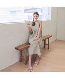 Maren volume dress - Beige