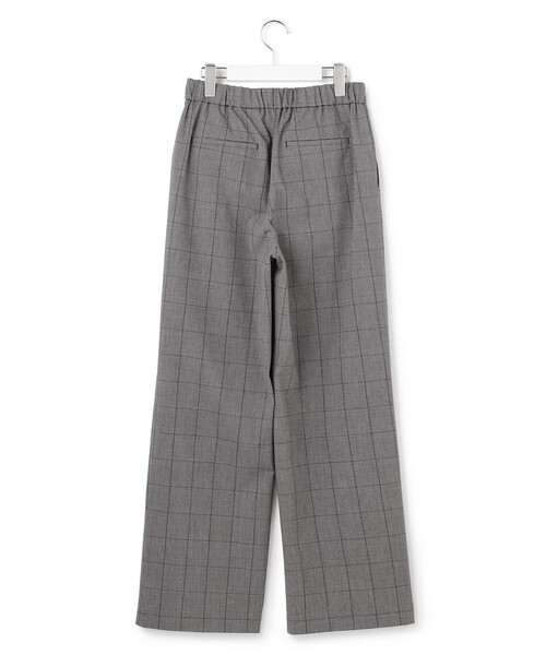 23区 L（ニジュウサンクオオキイサイズ）の「ドライ2WAYストレッチ チェックワイド パンツ（その他パンツ・レディース・グレー系3・44/46/48/50）」の7枚目の写真