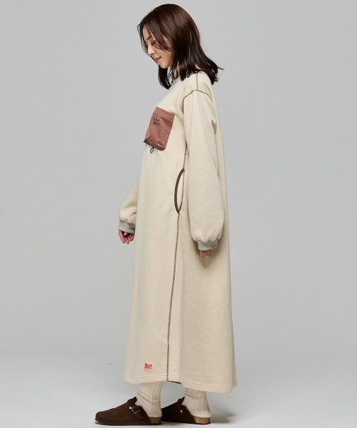 KRIFF MAYER Lady's Collection（クリフメイヤーレディースコレクション）の「遠赤加工ワンピース（ワンピース・レディース・ブラック/グレー/オリーブ/ナチュラル・MEDIUM/LARGE）」の22枚目の写真