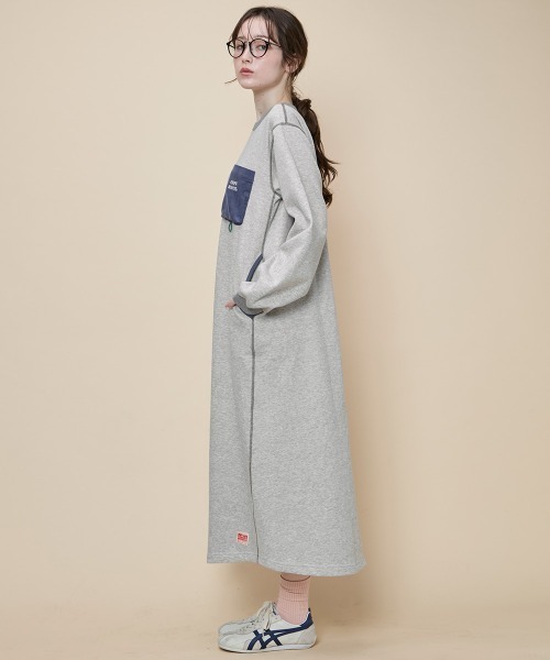 KRIFF MAYER Lady's Collection（クリフメイヤーレディースコレクション）の「遠赤加工ワンピース（ワンピース・レディース・ブラック/グレー/オリーブ/ナチュラル・MEDIUM/LARGE）」の15枚目の写真