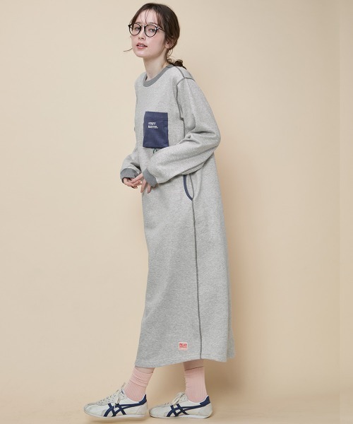 KRIFF MAYER Lady's Collection（クリフメイヤーレディースコレクション）の「遠赤加工ワンピース（ワンピース・レディース・ブラック/グレー/オリーブ/ナチュラル・MEDIUM/LARGE）」の16枚目の写真