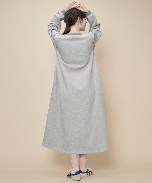 KRIFF MAYER Lady's Collection（クリフメイヤーレディースコレクション）の「遠赤加工ワンピース（ワンピース・レディース・ブラック/グレー/オリーブ/ナチュラル・MEDIUM/LARGE）」の18枚目の写真