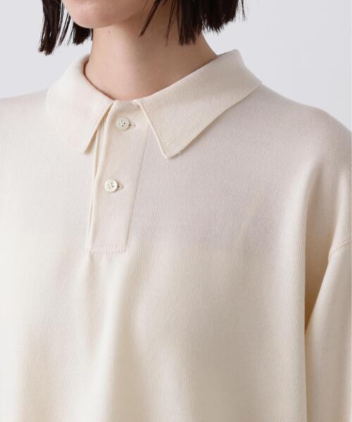Y(ワイ)の「Y / NONMULESING WOOL KN POLO(ニット/セーター・メンズ・ネイビー/ホワイト・MEDIUM/SMALL/LARGE)」の15枚目の写真