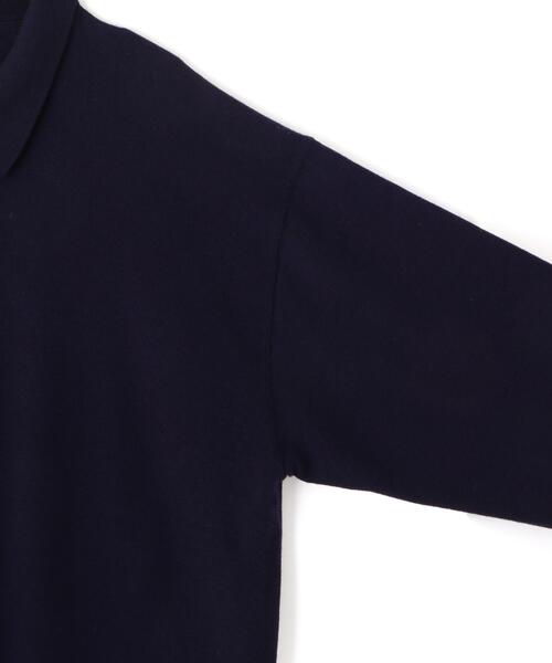 Y(ワイ)の「Y / NONMULESING WOOL KN POLO(ニット/セーター・メンズ・ネイビー/ホワイト・MEDIUM/SMALL/LARGE)」の8枚目の写真