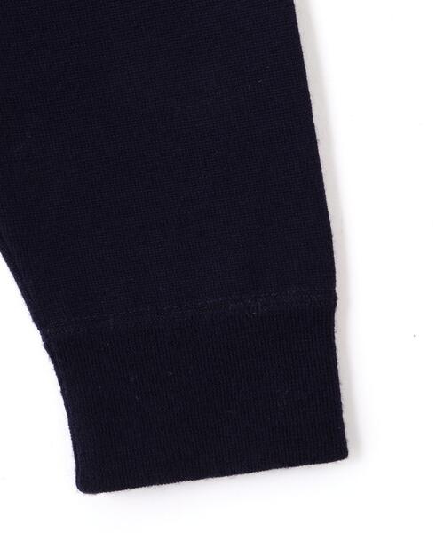 Y(ワイ)の「Y / NONMULESING WOOL KN POLO(ニット/セーター・メンズ・ネイビー/ホワイト・MEDIUM/SMALL/LARGE)」の9枚目の写真