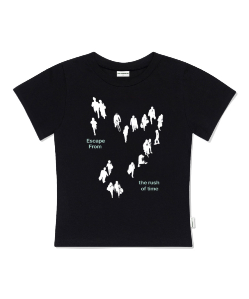 ESCAPEFROM（エスケープフロム）の「ラッシュオブタイムプリントスリムフィット半袖Tシャツピンク（Tシャツ/カットソー・レディース・その他・MEDIUM/LARGE）」の5枚目の写真