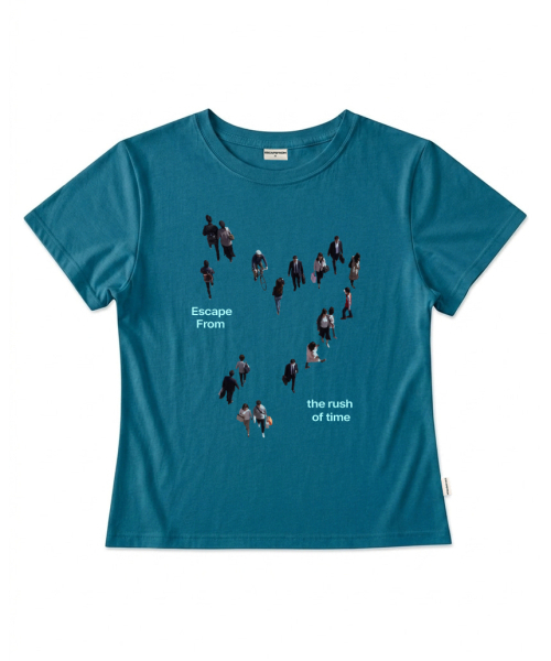 ESCAPEFROM（エスケープフロム）の「ラッシュオブタイムプリントスリムフィット半袖Tシャツピンク（Tシャツ/カットソー・レディース・その他・MEDIUM/LARGE）」の7枚目の写真