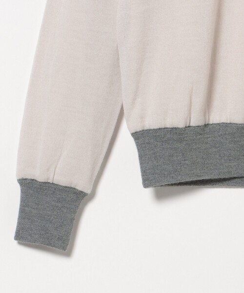 BEAMS GOLF（ビームスゴルフ）の「〈WOMEN〉 PURPLE LABEL / 防風エアシャット 裏付き スフィダンテ ニット（シーズンカラー）（ニット/セーター・レディース・サックスブルー/ホワイト系その他5・LARGE/MEDIUM）」の13枚目の写真