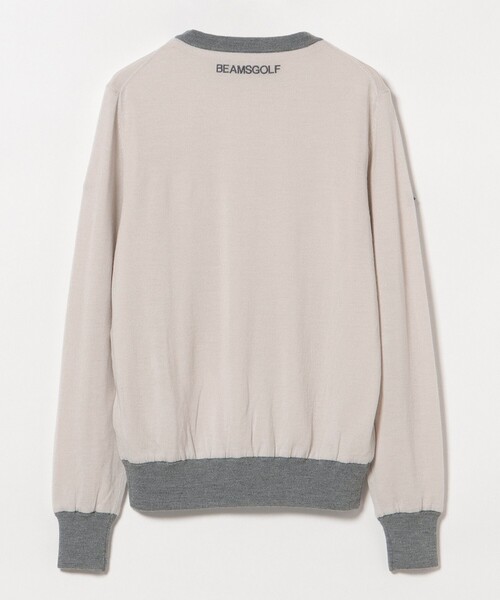 BEAMS GOLF（ビームスゴルフ）の「〈WOMEN〉 PURPLE LABEL / 防風エアシャット 裏付き スフィダンテ ニット（シーズンカラー）（ニット/セーター・レディース・サックスブルー/ホワイト系その他5・LARGE/MEDIUM）」の14枚目の写真
