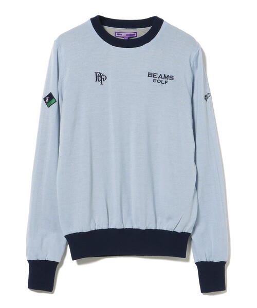 BEAMS GOLF（ビームスゴルフ）の「〈WOMEN〉 PURPLE LABEL / 防風エアシャット 裏付き スフィダンテ ニット（シーズンカラー）（ニット/セーター・レディース・サックスブルー/ホワイト系その他5・LARGE/MEDIUM）」の17枚目の写真