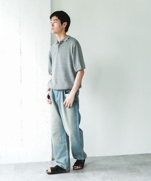 URBAN RESEARCH DOORS（アーバンリサーチドアーズ）の「『URTECH』Aircare ショートスリーブニットポロ（ニット/セーター・メンズ・ブラック/グレー・MEDIUM/X-LARGE/LARGE）」の20枚目の写真