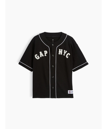 GAP（ギャップ）の「デニム GAP NYCロゴ ベースボールジャージー (キッズ)（Tシャツ/カットソー）」