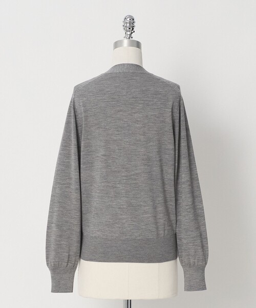 LOEFF(ロエフ)の「<LOEFF>16ゲージ Vネック カーディガン(カーディガン/ボレロ・レディース・コバルトブルー/グレー系/ネイビー・FREE)」の13枚目の写真