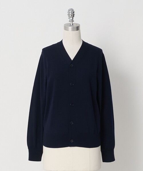 LOEFF(ロエフ)の「<LOEFF>16ゲージ Vネック カーディガン(カーディガン/ボレロ・レディース・コバルトブルー/グレー系/ネイビー・FREE)」の21枚目の写真