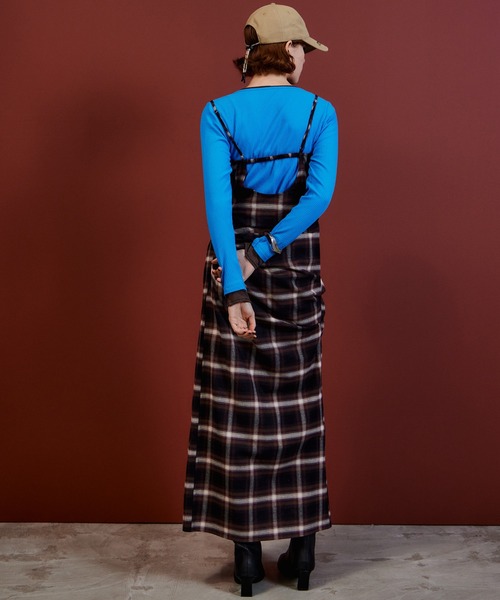 MAISON SPECIAL(メゾンスペシャル)の「Drape Dress with Babushka/バブーシュカ付きドレープワンピース(ワンピース・レディース・ブラウン/ベージュ/ブルー・36/38)」の11枚目の写真