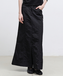 PANEL LONG SKIRT_BLACK