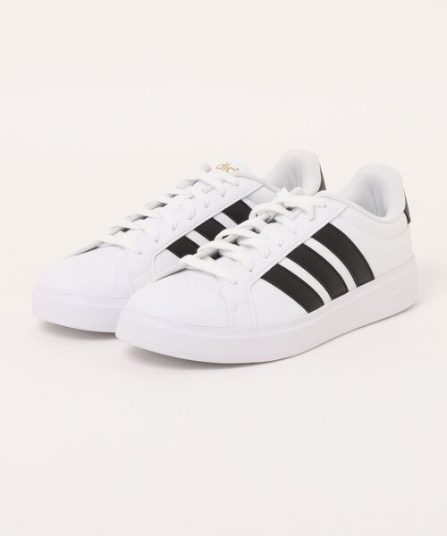 adidas(アディダス)の「adidas アディダス STREETTALK U メンズスニーカー(ストリートトークU) JP8275 フットウェアホワイト/コアブラック/ゴールドメタリック(スニーカー・メンズ・ホワイト×ブラック・25.5cm/26.0cm/26.5cm/27.0cm/27.5cm/28.0cm/29.0cm/30.0cm)」の1枚目の写真