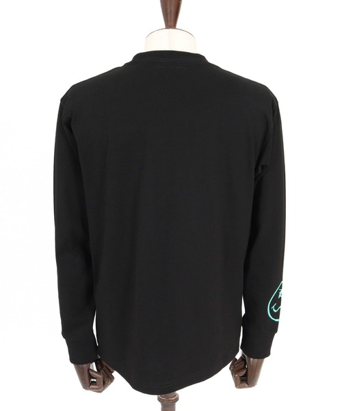 seventy seven(セブンティセブン)の「mlt5784- heavy oz USA cotton L-S t-shirt (monogram) ロングスリーブTシャツ(7726W250)(Tシャツ/カットソー・メンズ・ホワイト/ブラック/サンドベージュ・S/M/L/XL)」の19枚目の写真