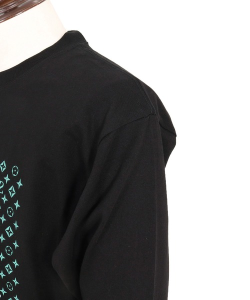seventy seven(セブンティセブン)の「mlt5784- heavy oz USA cotton L-S t-shirt (monogram) ロングスリーブTシャツ(7726W250)(Tシャツ/カットソー・メンズ・ホワイト/ブラック/サンドベージュ・S/M/L/XL)」の21枚目の写真