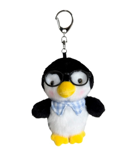 WEGO(ウィゴー)の「WEGO/優秀メガネペンギンぬいぐるみキーホルダー(キーホルダー・レディース・ブラック・FREE)」の6枚目の写真