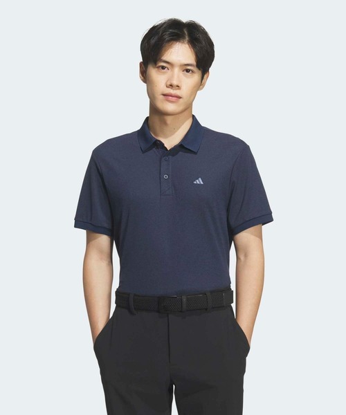 adidas(アディダス)の「ソフトピケ半袖ポロシャツ【adidas Golf/アディダスゴルフ】(ポロシャツ・メンズ・ブルー・XX-LARGE/3XL/LARGE/MEDIUM/SMALL/X-LARGE)」の1枚目の写真